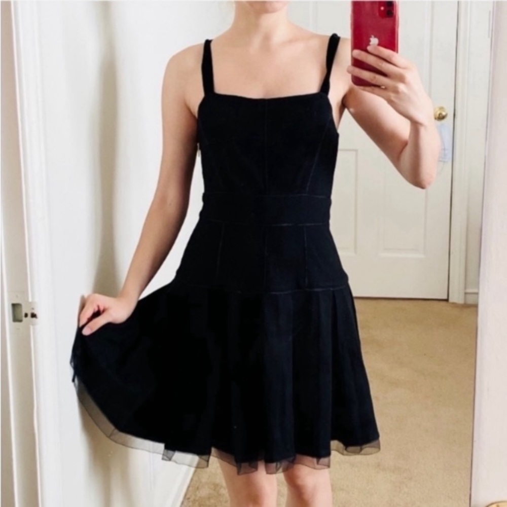 JUICY COUTURE Black Shoulder Straps Dress SZ 2